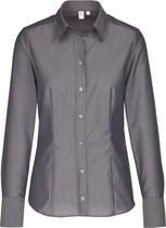 Seidensticker dames blouse regular fit - grijs - Maat: 44