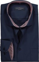 CASA MODA modern fit overhemd - donkerblauw (contrast) - Strijkvriendelijk - Boordmaat: 45