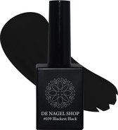 Zwarte gel nagellak - Blackest Black 039 Gel nagellak - 15ml - De Nagel Shop - Gelnagels Nagellak