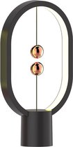 WiseGoods Luxe Heng Balans Lamp - Magnetische Lamp - Woondecoratie - Slaapkamer Decoratie - Nachtlamp - Tafellamp - USB - Zwart