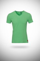 Heren T-shirt appel groen - V hals - mannen