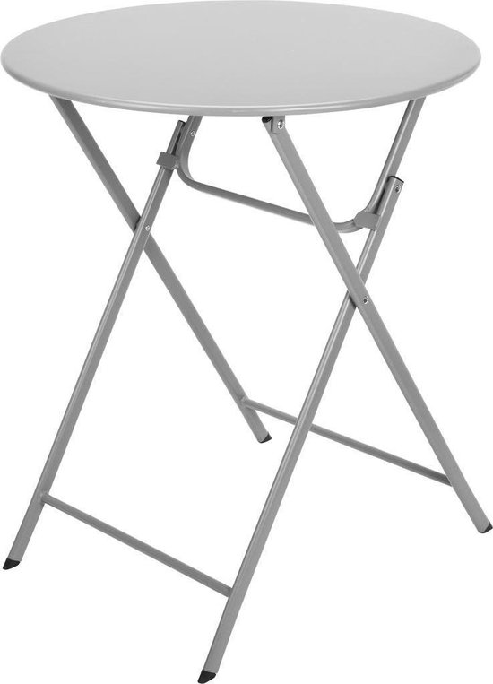 Table bistrot en métal  ronde  60 cm  GRIS  bol.com