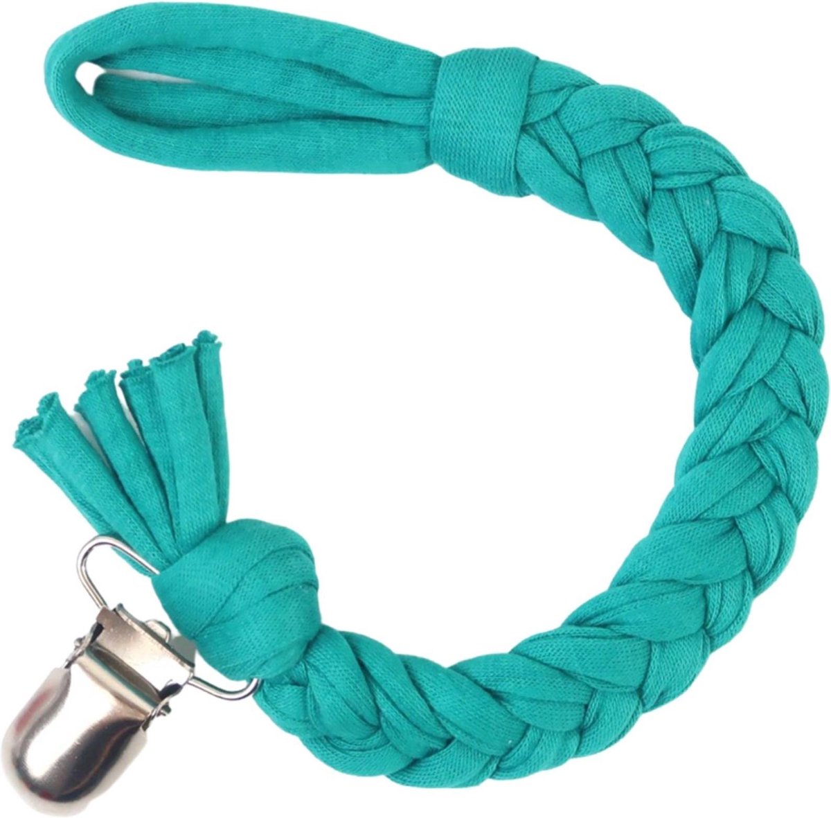 Goedkoopste Speenkoord - Gevlochten katoen - Vlecht - Turquoise