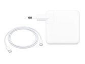 Macbook oplader USB‑C lichtnetadapter van 61 W met USB-C oplaadkabel 2 meter
