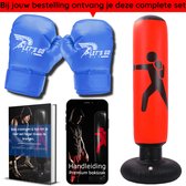 Premium Bokszak - Complete boksset inclusief E-Book - 160cm - Bokspaal staand - Opblaasbare Bokszak - Bokszak staande - Boxing Bag - Punching bag