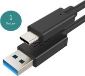 Everytech USB 3.0 naar Type-c kabel -  5Gbps Ultra High Speed dataoverdracht - 1 Meter - Meervoudige bescherming - 3A Snelladen - Multifunctioneel - RoHS gecertificeerd - Zwart