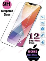 iPhone 12 Pro / 12 Screenprotector Glas, iPhone 12 / 12 Pro Tempered Glass, Beschermglas, iPhone 12 Pro Screenprotector Glas, iPhone 12 Pro Screen Protector - Screenprotector iPhon