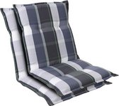blumfeldt Prato Set van 2 tuinkussen - stoelkussen - zitkussen - lage rug tuinstoel - 50 x 100 x 8 cm - UV-bestendig polyester