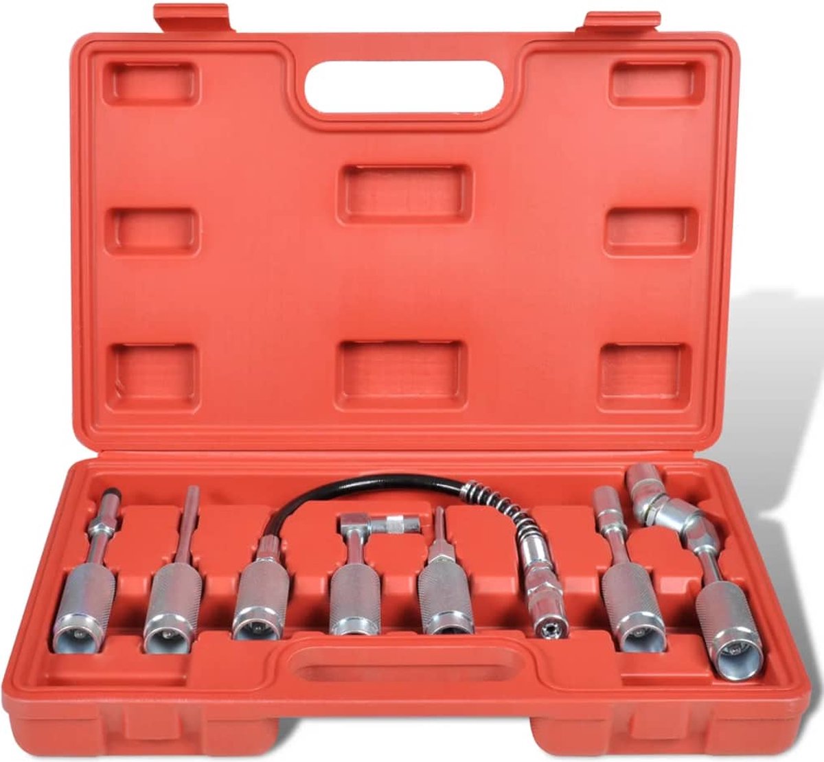 Kit D'accessoires Lubrification 11 Pièces - Adaptateurs Et Rallonges Pour Pistolet à Graisse - 7