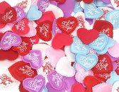 Hartjes decoratie "I LOVE YOU" 200 stuks Mixed kleuren hartjes voor Valentijn / Huwelijk / Verjaardag / Verloving / Moederdag / Feest Tafeldecoratie versiering.
