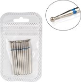 Keramische Frees - Nagel Frees - Keramische nagelboortjes - Pedicure en Manicure - Nagelfrees Bitje - Nagelboortjes - Keramische Nail Boren Set - Blauw - 10 Stuks