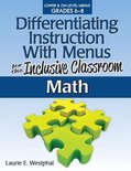 Differentiating Instruction With Menus for the Inclusive Classroom, Math