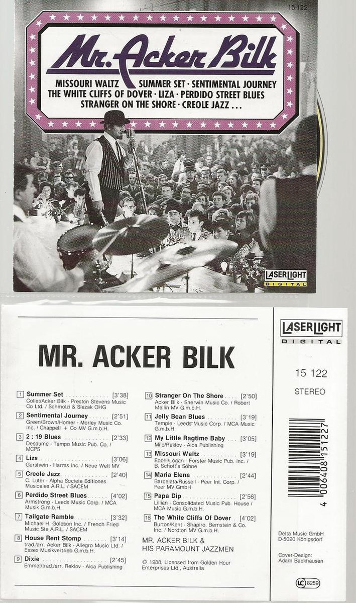Mr ACKER BILK  & HIS PARAMOUNT JAZZMEN
