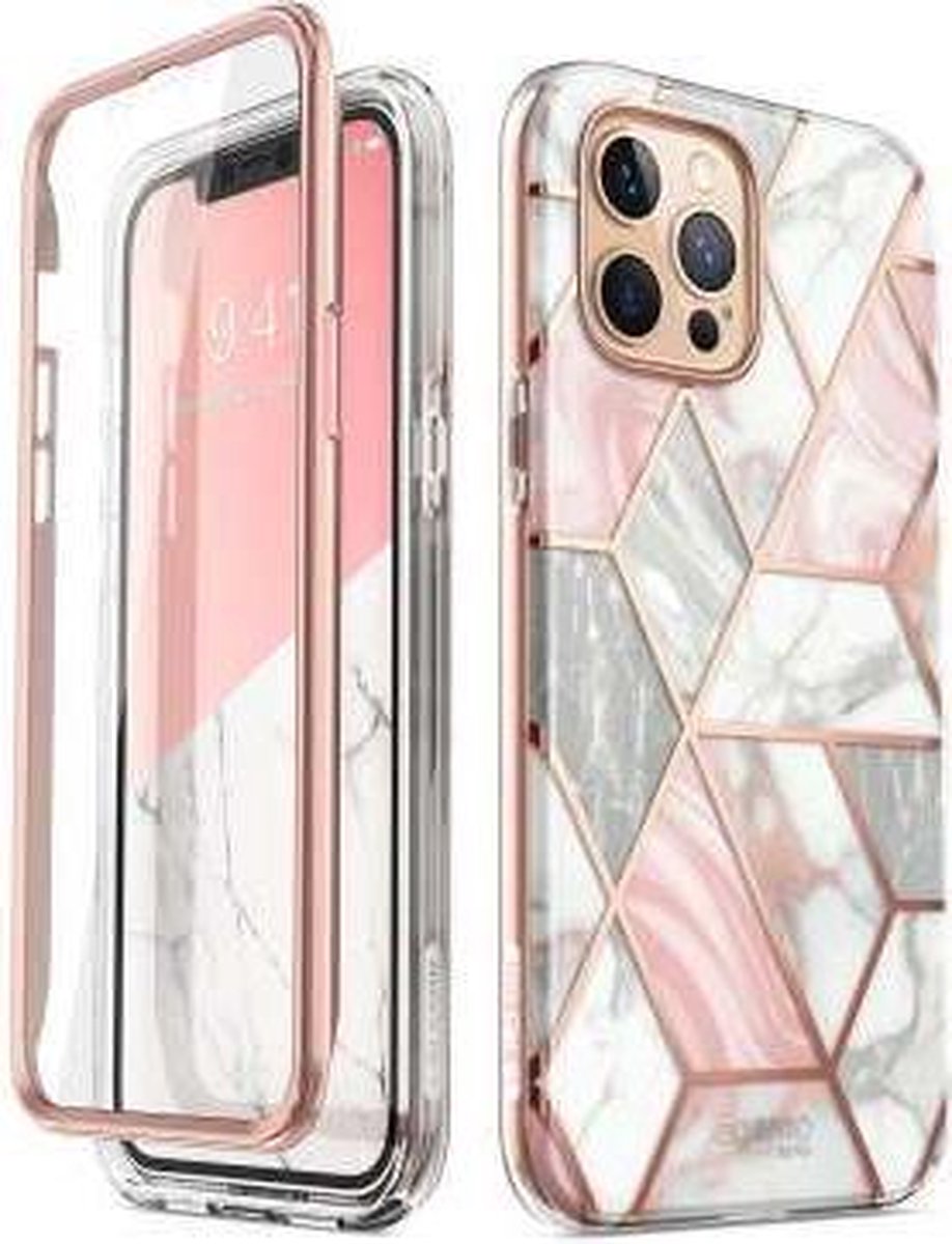 Geschikt voor Supcase - Apple iPhone 12 Pro Max - Cosmo Telefoonhoesje - Roze