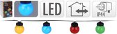 Nampook Feestverlichting - 20 gekleurde lampen - 80 LED lampen (4 per bol) - 12,5 Meter