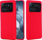Xiaomi Mi 11 Ultra Hoesje - Mobigear - Rubber Touch Serie - Hard Kunststof Backcover - Rood - Hoesje Geschikt Voor Xiaomi Mi 11 Ultra