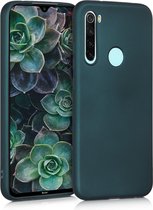 kwmobile telefoonhoesje voor Xiaomi Redmi Note 8 (2019 / 2021) - Hoesje voor smartphone - Back cover in metallic petrol