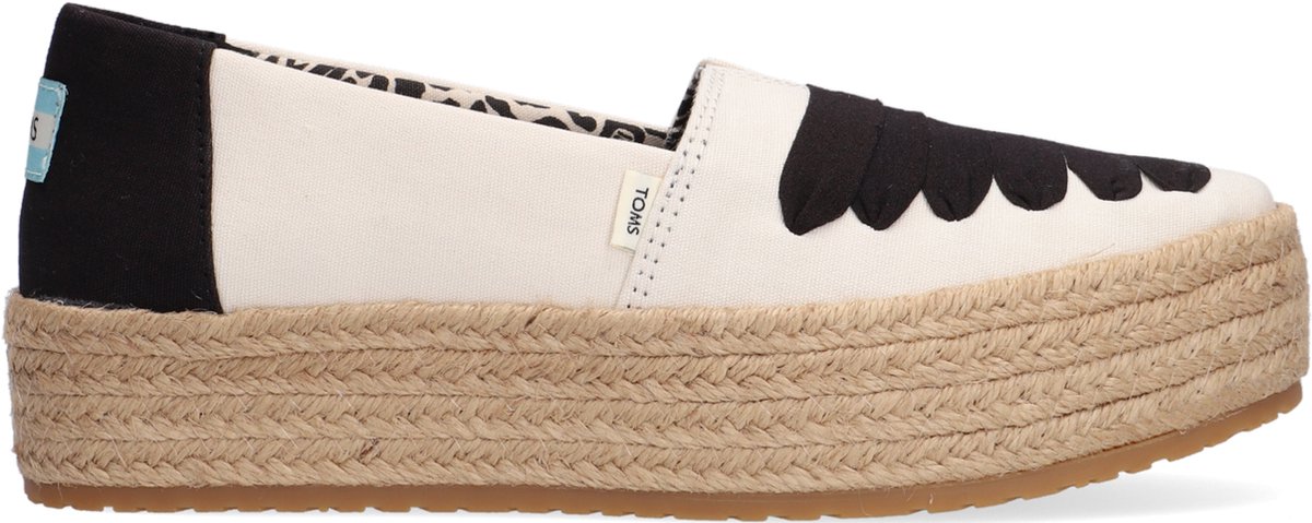 TOMS Espadrilles Dames Instappers Damesschoenen Canvas Valencia Zwart
