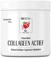 Collageen Poeder 8000 mg Anti-Age + Gewrichten Spieren Supplement - Met Vit C, Magnesium - Gezonde Huid & gewrichten met Rode Appelsmaak