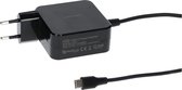 Yanec USB-C Oplader 45 watt Zwart - Geschikt voor Macbooks, laptops en telefoons