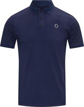 Blue Black Amsterdam Heren Polo Lars - Donkerblauw - Maat M