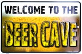 Beer Cave Bier wandbord - 20 x 30 cm Reliëf
