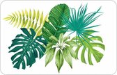 Placemats - 4 stuks placemat gebloemd - jUNGLE Bladeren - 4 stuks