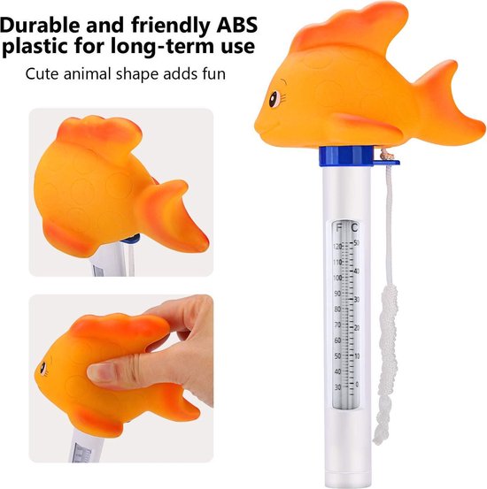 Emooqi Zwembadthermometer, drijvende zwembadthermometer, watertemperatuur, thermometer...