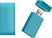 Blauwe hout usb stick 64GB, kraamcadeau jonge, geboortecadeaus voor jongens