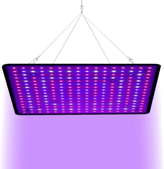 a sunny day LED groeilamp - grow light - kweeklamp - versnelt groei en ontwikkeling - groeilamp rood blauw - 45 Watt - 30 x 30 cm - 225 LEDs