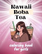 Kawaii Boba Tea Coloring Book for girls