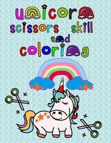 unicorn scissors skill and coloring