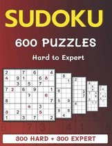 600 Sudoku Puzzles 300 Hard + 300 Expert