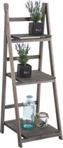 Relaxies® - Ladderrek - Ladder decoratief - Ladder hout - Ladder Decoratief - Licht Bruin -