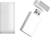 Witte hout usb stick 16GB, originele bruiloft cadeau, huwelijkcadeau, wedding cadeau, trouwdag cadeau