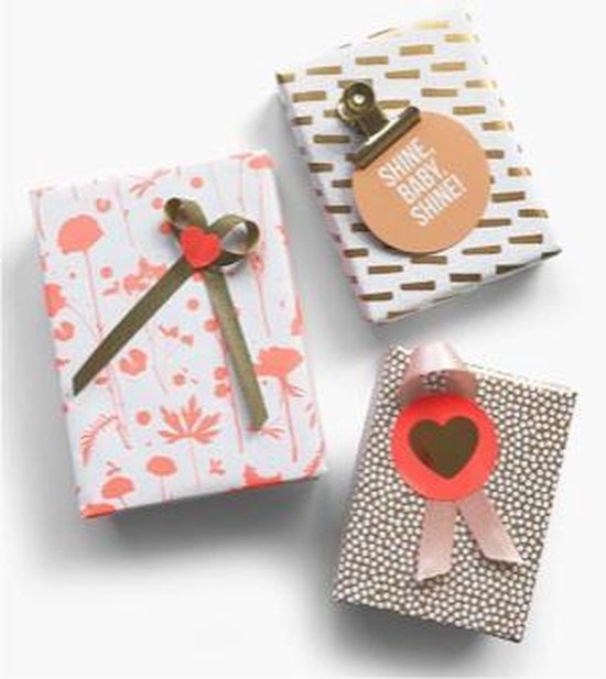 Sluitsticker Groot XXL - Sluitzegel – Zalm / Rose - Mauve - Perzik - Goud hart / hartje | Verjaardagskaart | Envelop / Label sticker - Stickers| Cadeau – Gift – Cadeauzakje | Leuk verpakt - Moederdag | Bestellingen – Speciaal – Luxe | DH Collection - Merkloos