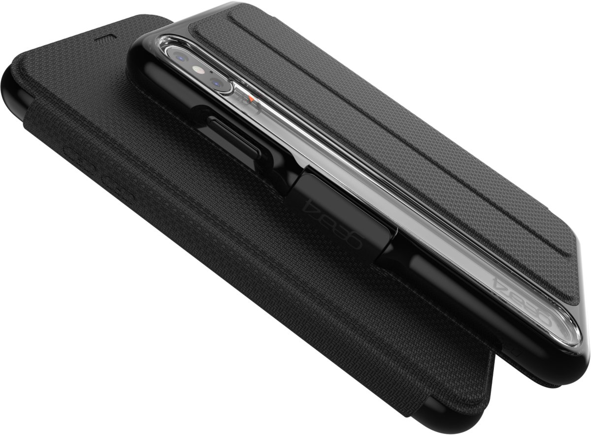 Gear4 Oxford hoes geschikt voor iPhone XS Max hoesje - Zwart