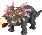 Dinosaurus speelgoed - Triceratops - met licht en Dino geluid 35CM (incl. batterijen)