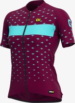 Ale Dames Fietsshirt Korte Mouwen Graphics PRR Stars - Bordeaux - M - Valt klein