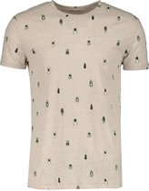 No Excess T-shirt - Modern Fit - Beige - 3XL Grote Maten