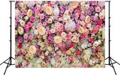 2.1mx 1.5m Flower Wall Simulation Rose Wedding Party Arrangement 3D Photography Achtergronddoek (H3)