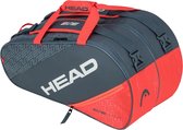 Head Padeltas - Unisex - Donkergrijs/Oranje