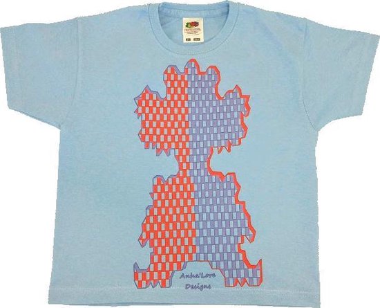 Anha'Lore Designs - Clown - T-shirt pour Kinder - Bleu clair - 3/4a (104)