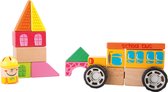 Houten constructie speelgoed - Schoolbus - Speelgoed vanaf 2 jaar