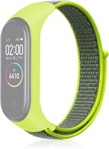 By Qubix - Nylon Geweven Bandje Xiaomi Mi Band 3 / 4 - Groen