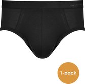 Mey Casual Cotton classic briefs (1-pack) - heren maxi-slip met zachte tailleband - zwart - Maat: S