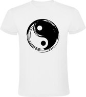 Ying Yang Heren t-shirt | china | energie | Wit
