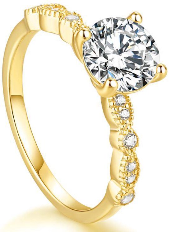 Magnifique Ring Argent Plaqué Or