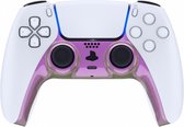 Sony PS5 DualSense Draadloze Controller - Roze / Groen Metallic Cover Custom