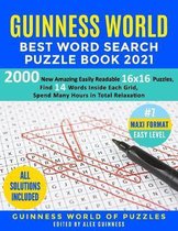 Guinness World Best Word Search Puzzle Book 2021 #7 Maxi Format Easy Level